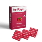 Funplay Strawberry Dotted Condom 3 Pcs